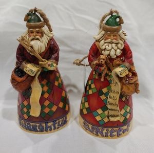 Jim Shore Santa Naughty and Nice ornament